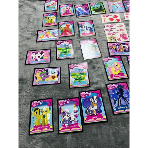 My Little Pony Cards Trading Cards CGG CCG Holo Stickers Set Lot Of 105 - Picture 7 of 13